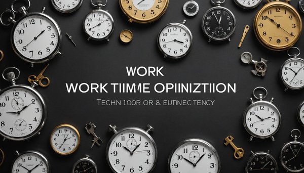 Optimisation du temps de travail : techniques pour être efficace